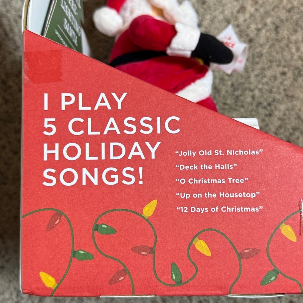 Hallmark Musical Tree-Lighting Santa NEW - Picture 6 of 10